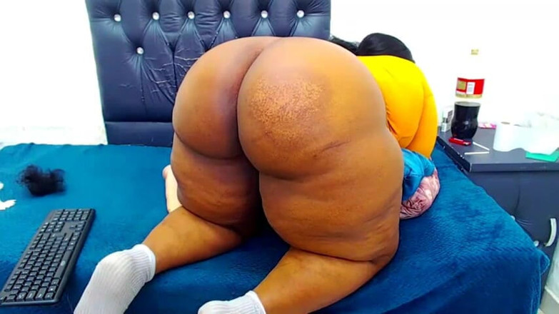 Big black clapping booties: 私の巨大なぽっちゃり系ケツ、エピソード1042にジャックオフ