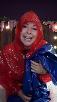 Rainwear Humiliation - Shiny, Stupid, and Mine