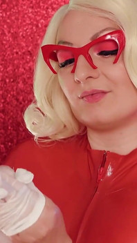 Asmr: Vinyl Nitrile Mănuși (blogger Arya Grander în costum de latex de Halloween)