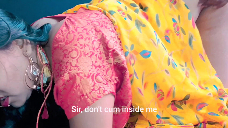 Sexykajalbhabhi: Pokojówka spełniła życzenie swojego mistrza, ssąc kutasa, czego nie zrobiła jej...