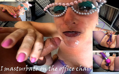 Hotvaleria: Masturbuji na kancelářské židli