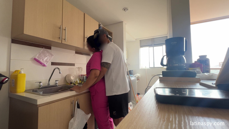 Latinaspy: Maid with Huge Ass Cleans Apt Then Jerks Her Boss...