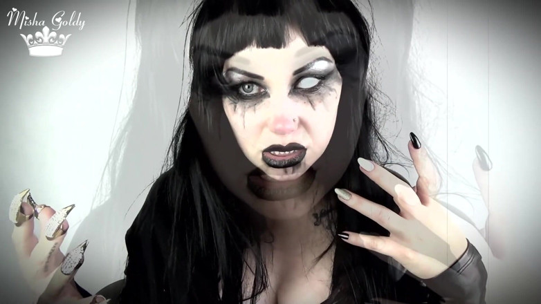 Goddess Misha Goldy: ¡Succubus te hizo hacer esto! Instrucciones de paja para tragar...
