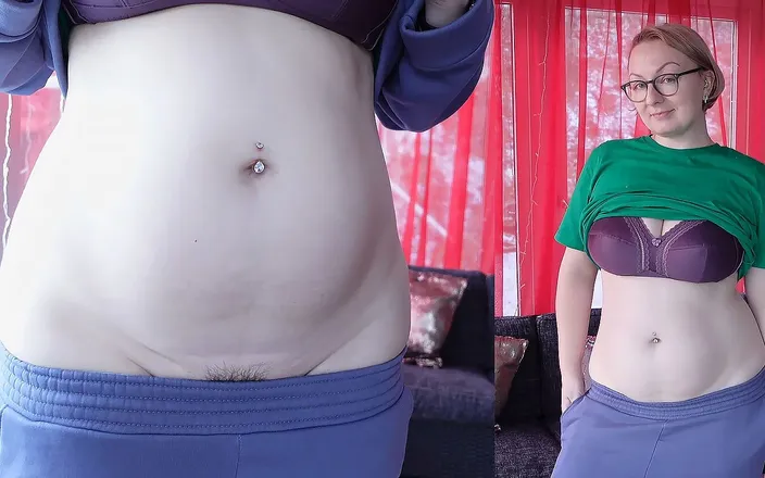 Arya Grander: I Show You My Tummy From Different Angles