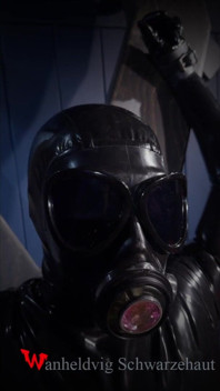 Rikki Gas Mask Session: Latex Suit, Sex Machine, Drooling & Full Restraint