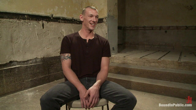 Bound in public: The Wrestler Gets Gang Banged by a Horny Crowd in...