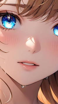 Ethereal Emotion - Ai Girl with Glowing Tears in an Intimate Close-up