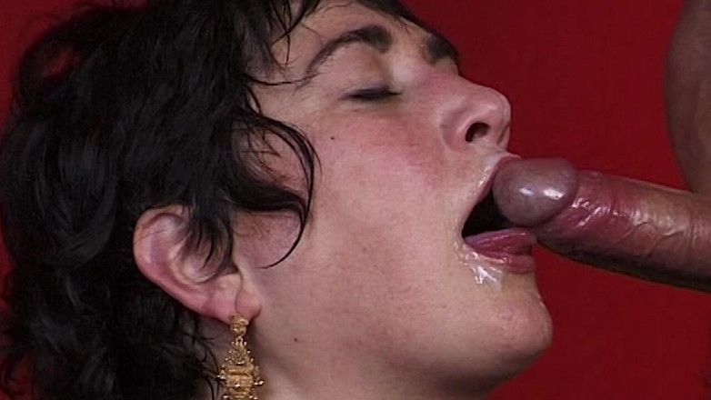 VintageXMovies: Seductive Brunette MILF Enjoys Rough Hardcore Pounding