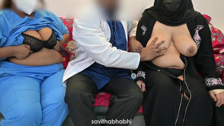 savithabhabhi: Doctor Satisfying His Dick with Nurse and Muslim Patient Lady