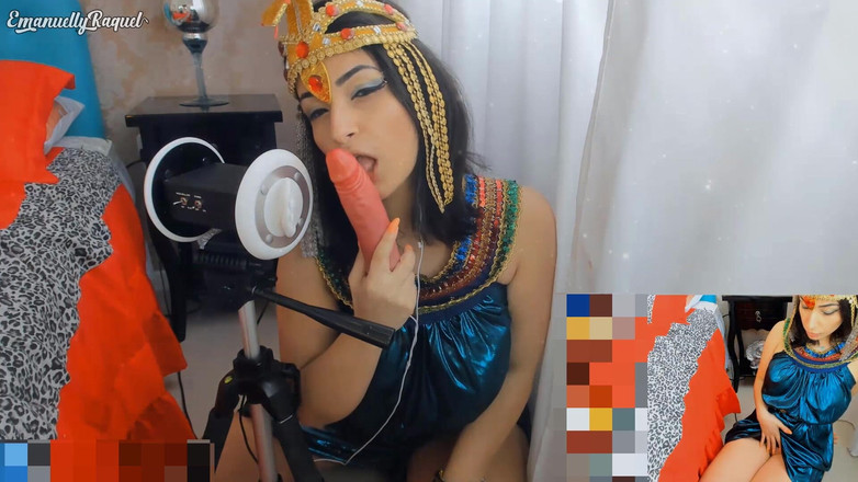 Emanuelly Raquel: Cleopatra Cosplay Asmr Muie Intensă Și Futacu Cu Mașină De Sex