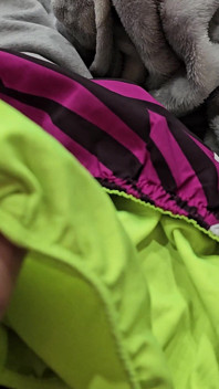 Cum in the Gusset of Nike Tempo Shorts