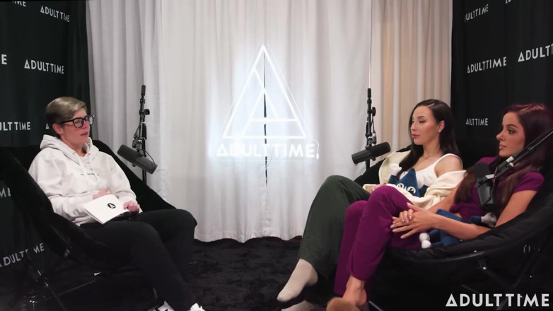 Adult Time Podcast: Pornstars Podcast After Lesbian Hookup! | Vanna Bardot &amp; Melissa Stratton | the...