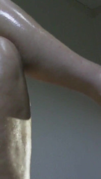 Dangling My Clear Heels Showing My Veiny Feet.
