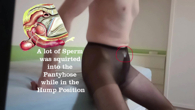 Mark Hannes: Black Pantyhose Hump Masturbation