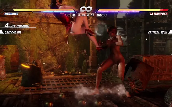 LewdArcade: Dead or Alive Nude Game Play [part 07] | Nude Nyotengu Vs Nude...