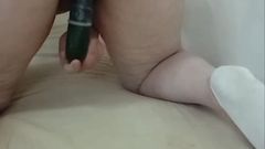 CurlyLOUB'A: Masturbate with a Cucumber in Doggy Style