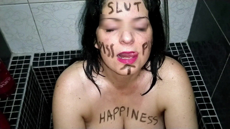 Toilet Mommy: Body writing stepmom take hot piss