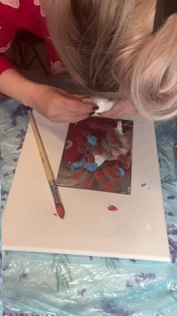 In Big Eyeglasses Asmr Acrylic Art Bloom in the Mist Part 1