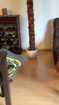 Cuckold with His Cock in a Cage Watches the Fucking!