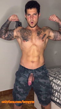 My Big Military Cock Cums with No Touch