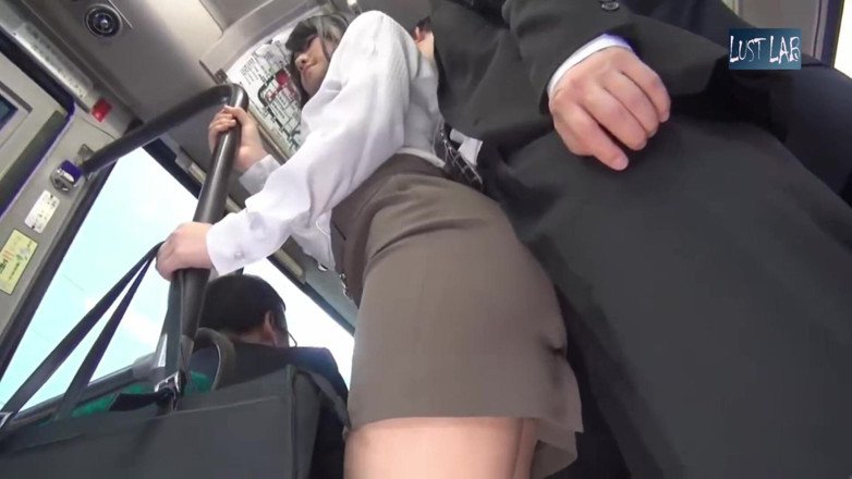 Lust lab: Crowded Bus Chaos. Her Lifted Miniskirt and Tight Curves Drive...