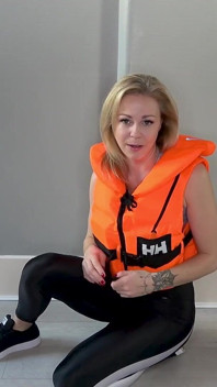 Asmr Lifejacket Fetish Confession in Shiny Leggings