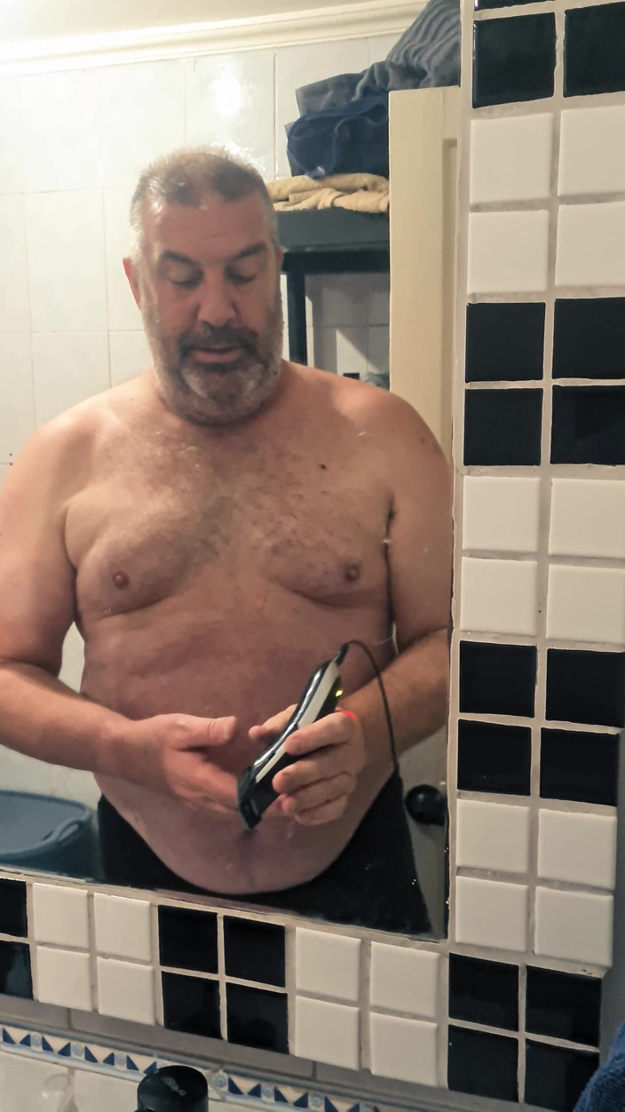 Punchbagplz: Before the Fight - Silver Stepdaddy Boxer POV