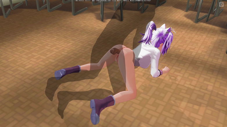 H3DC: Gadis kampus hentai 3d dientot pantatnya di lantai di kelas