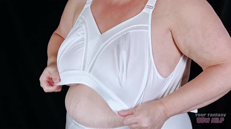 BBW_Wife: Retro Granny Panties and Bra - My Mature MILF Hairy Cunt...