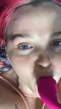 Licking and Sucking My Lush Clean After Masturbating with It;)