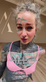Do You Like How I Clean the Pole? Let Me Show You What Else I Like to Clean and Follow Me Now.