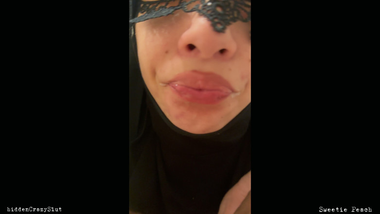 hiddenCrazySlut: Deepthroat Cum on Tongue Continues Throatfuck Then Blows Cum Bubbles...