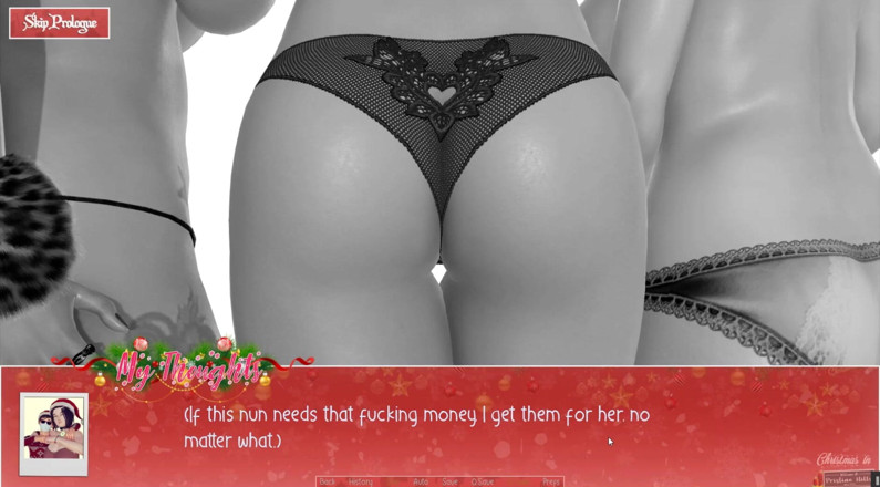 Cumming Gaming: Unbegrenztes Weihnachtsfest [Weihnachts-hentai-pornospiel] ep.4 Versaute nonne zeigt ihre riesige brust