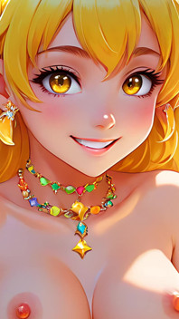 Cartoon nu, mulher adulta comendo Tangelo (parte 2) - Ai Slideshow