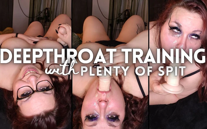 Slave Claire Bear: Chubby, sloppy girl trains her throat
