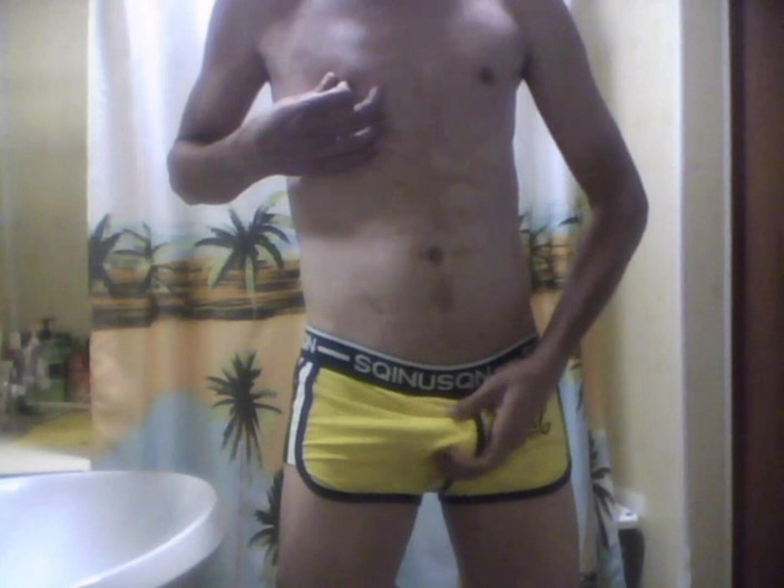 Rafael716: My new show in yellow underwear