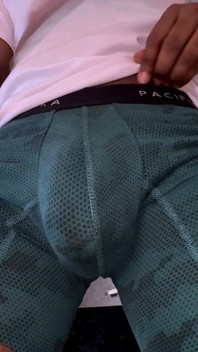 My College Friend Puts His Package in Front of Me and I Can't Resist and Touch It