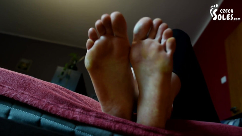 Czech Soles - foot fetish content: Great Christmas hoot barefoot teasing