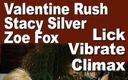 Edge Interactive Publishing: Zoe Fox ve Valentine Rush ve Stacy Silver vibratörle orgazmı...