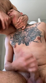 Harry_jen | Sloppy Deep Throat Blowjob and Cum All Over His Face