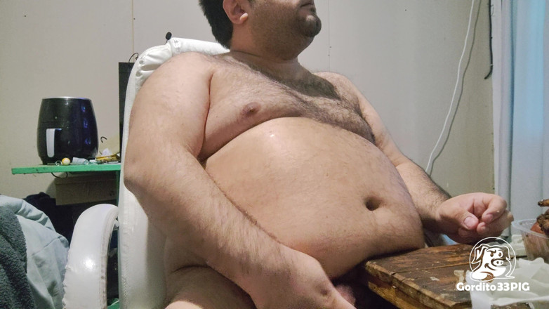 Gordito33PIG: Greedy Fat Pig Won't Stop Eating and Masturbating