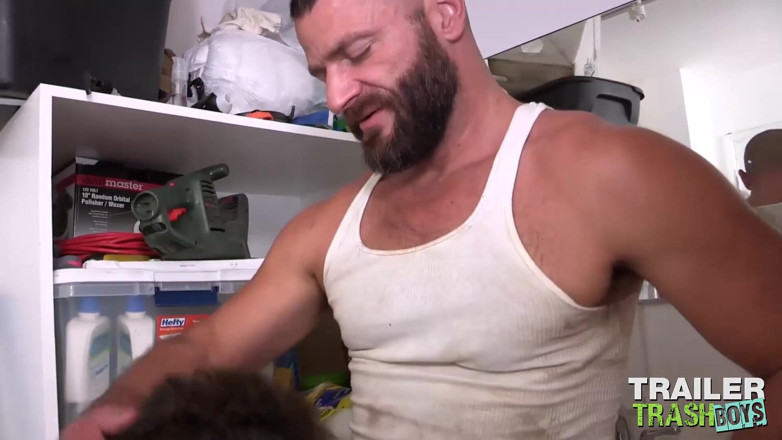 Trailer Trash Boys: TRAILERTRASHBOYS - Bearded Jake Morgan raw rides massive dick