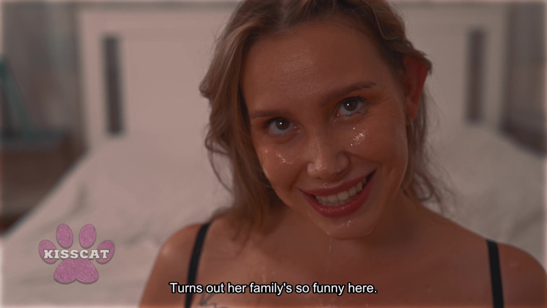 KissCat: Family House S1e6: Blindfolded Kisscat's Taboo Fuck with Sister's Husband...