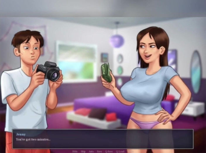 3DXXXTEEN2 Cartoon: Jenny rozbiera się na sluttygram. Seks z kreskówkami 3D porno
