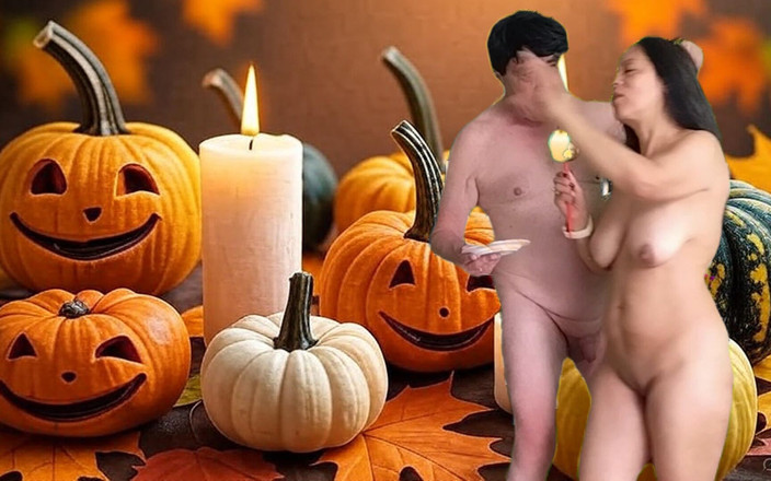ADAMANDEVE: Piquenique de halloween de sexo quente com Garabas e Olga