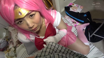 Thumbnail of I Turned the Slutty Bod Housewife Into Chibi-moon with a Costume, and She Came While Making a Sad Face (creampie) (sweat)