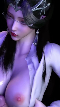 3D BBW Asian Slut Naked Her Huge Boobs Cheating with Big Dick