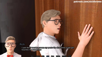 Visual Novels: SexBot 31 - tutor sucks dick in closet