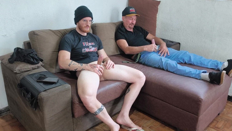carmonaoficial: Stepfather Jerking off with His Stepson