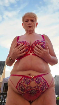 UK Joolz - Outdoors in a Coat and Underwear